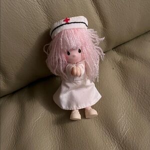 Vintage Pink Haired Nurse Doll
